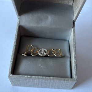 Zales Peace Gold Ring